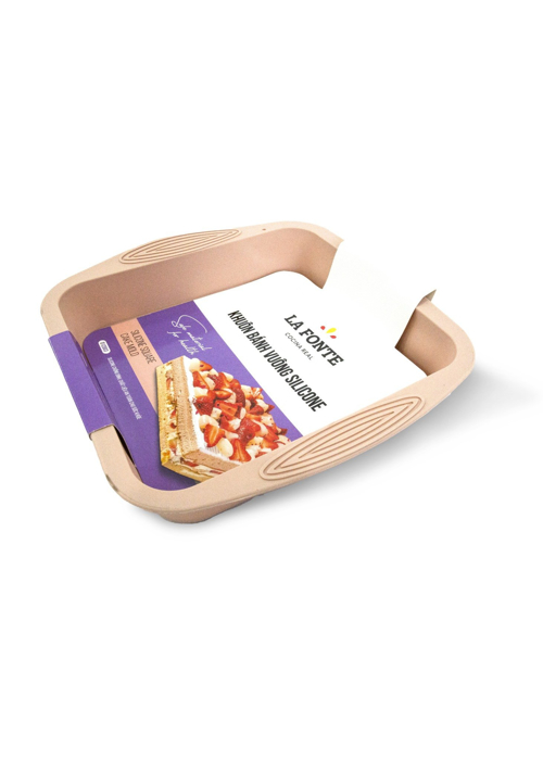 Khuôn bánh vuông silicone La Fonte 24x24x3.5cm - 012003