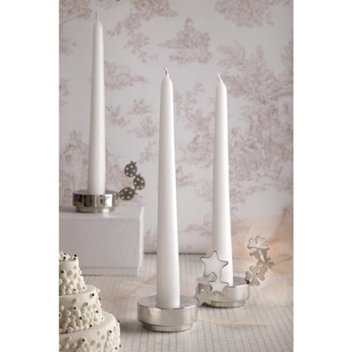 Chân nến trang trí hình cỏ 4 lá bằng inox Sambonet lucky leaf - 56533-10