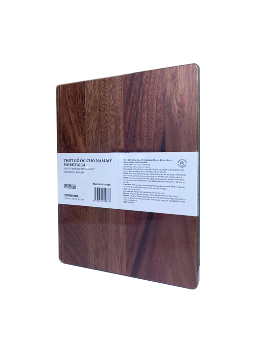 Thớt Gỗ Óc Chó Nam Mỹ Moriitalia (30 cm x 20 cm x 2 cm) - THOT00014885