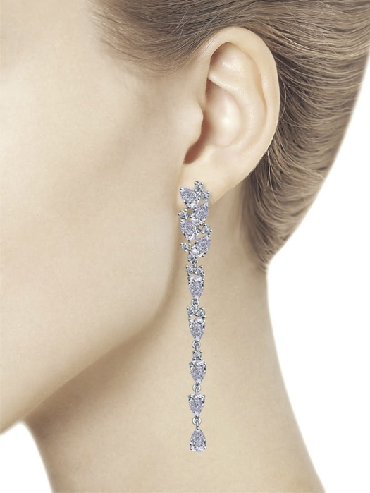 Bông tai Sokolov bạc đính kim cương zirconia - 94022375