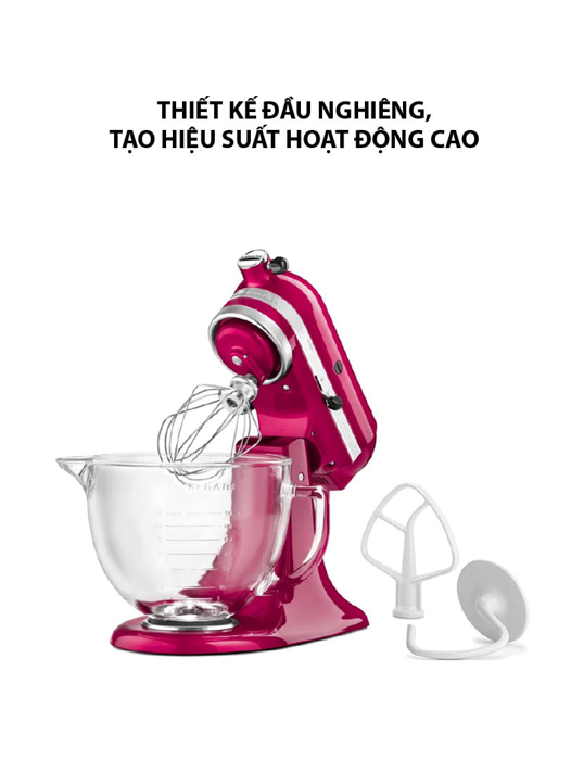Máy trộn KitchenAid 220V-Màu cánh sen - 5KSM150PSERI