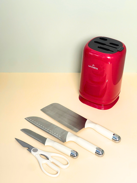 Bộ dao kéo 4 món La Fonte (014557-RED)