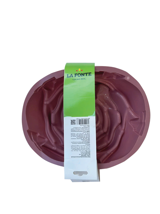 Khuôn bánh hoa hồng silicone La Fonte 24 x 7.5cm - 011976 - PIN