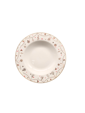 Dĩa sứ xương cao cấp  Moriitalia 21.5 cm - 013550