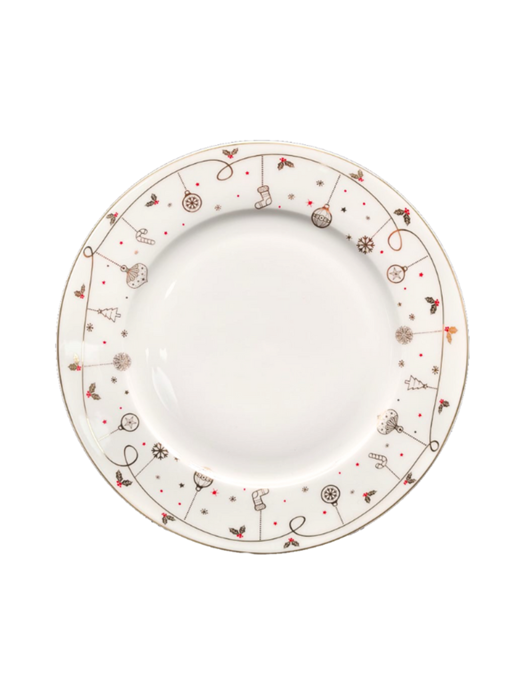 Dĩa sứ xương cao cấp  Moriitalia 19 cm - 013543