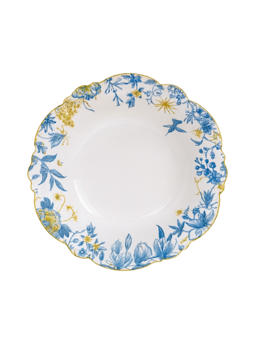 Tô sứ xương cao cấp Moriitalia viền hoa (17.6 cm -014458)