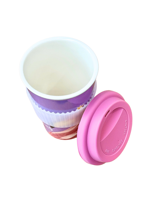 Ly sứ La Fonte có nắp 360ml-015745-PUR