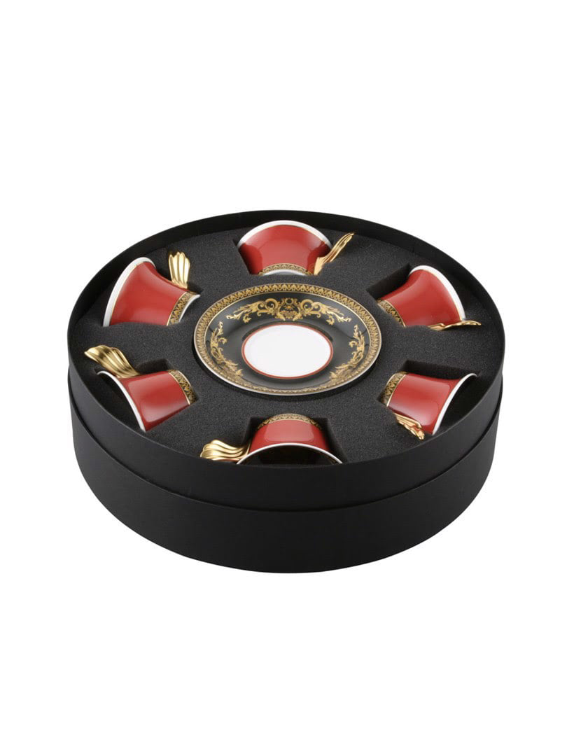 Bộ 6 ly trà Versace Mesuda gồm ly và dĩa