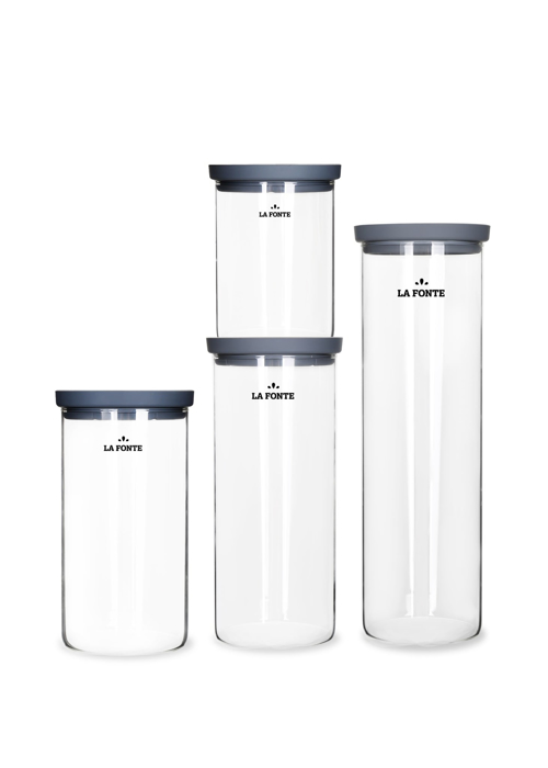 Lọ thủy tinh borosilicate chịu nhiệt nắp xếp chồng La Fonte 650ml - 011617