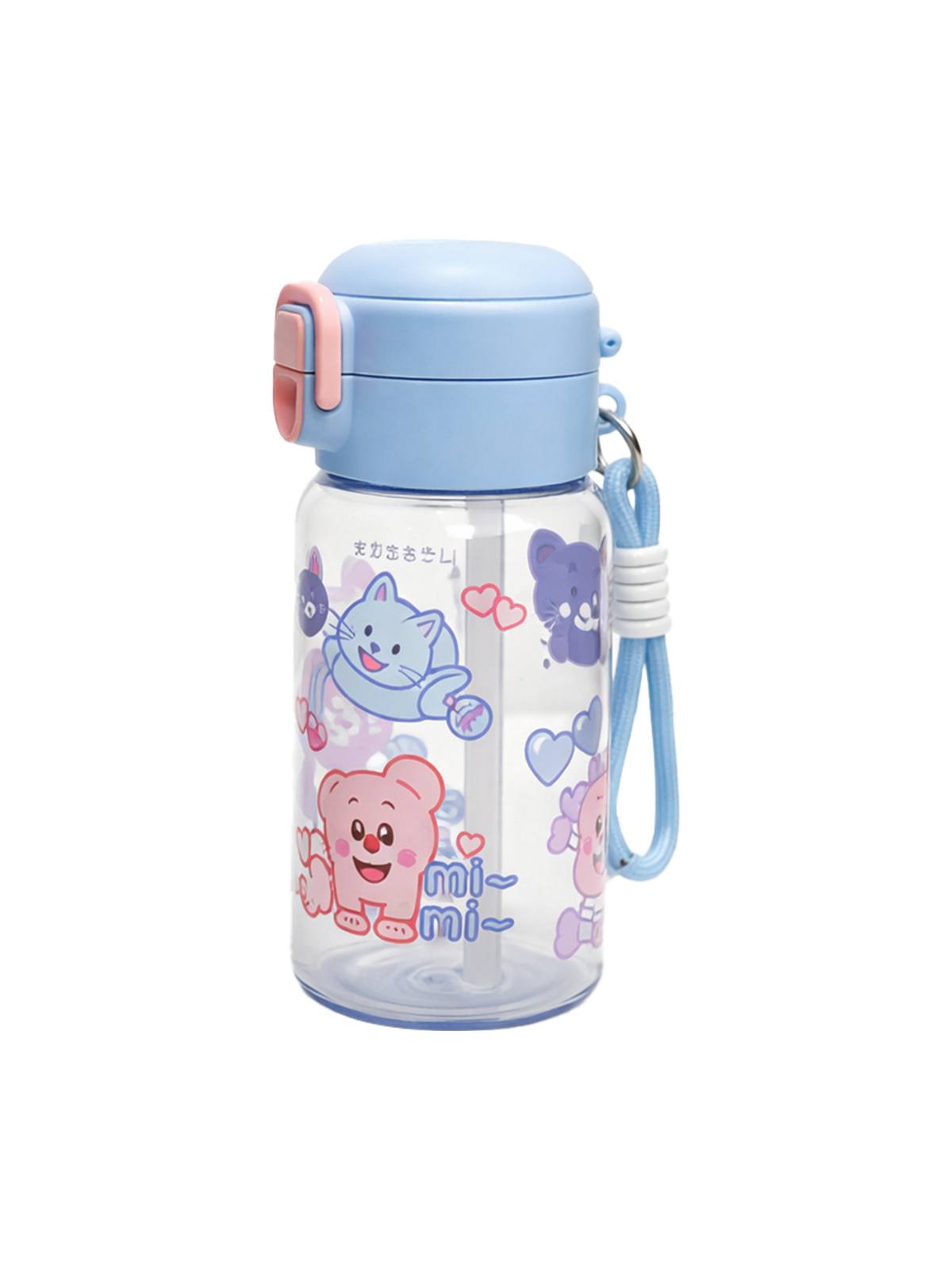 Bình Nước Trẻ Em Có Nắp Bật Lafonte 550ML-000857-BLU