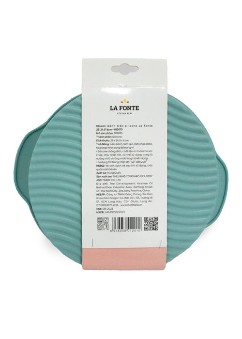 Khuôn bánh tròn silicone La Fonte 28x24.5x6cm - 012010