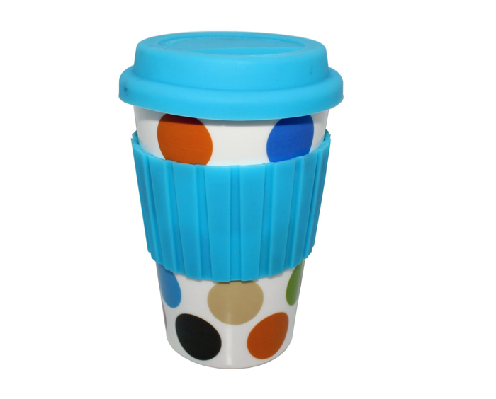 Ly sứ Moriitalia 400ml có nắp silicon nhiều màu - B106-X077