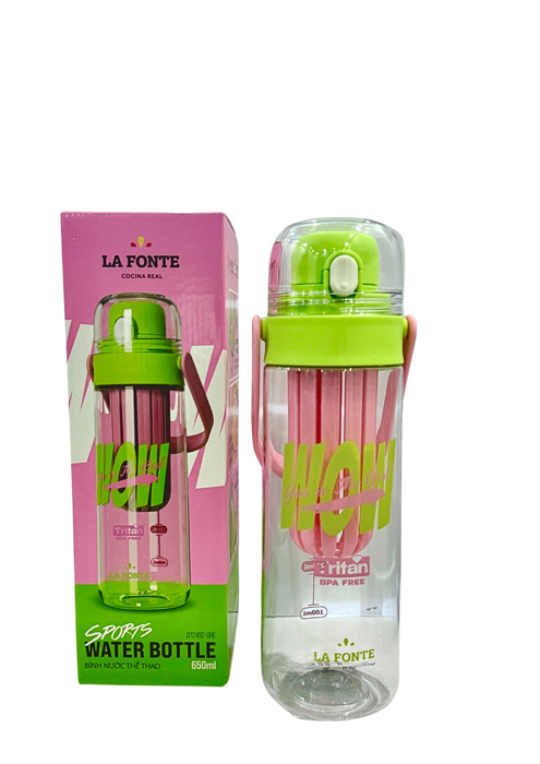 Bình nước thể thao có bộ lọc La Fonte 650 ml - 012492-GRE