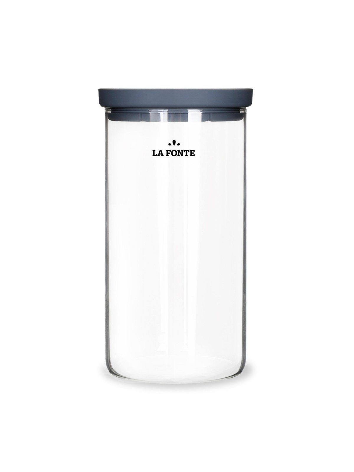 Lọ thủy tinh borosilicate chịu nhiệt nắp xếp chồng La Fonte 1000ml - 011624