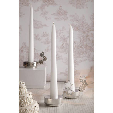 Chân nến trang trí hình cỏ 4 lá bằng inox Sambonet lucky leaf - 56533-10