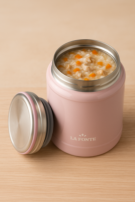 Bình giữ nhiệt đựng thức ăn inox 304 La Fonte HIRU 420 ml - 012348-PIN