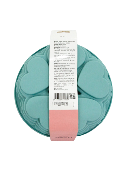 Khuôn bánh trái tim silicone La Fonte 25x18x8.5cm - 011969