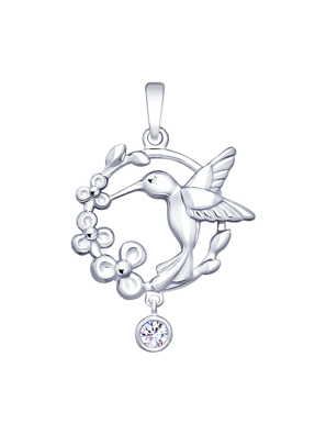 Mặt dây chuyền bạch kim 925, có đính đá cz - 94032060