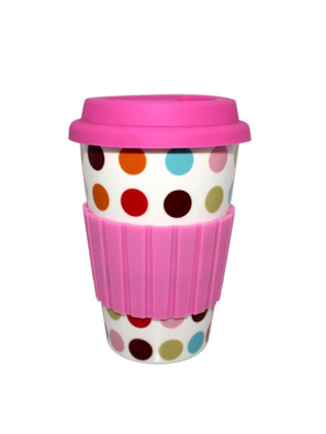 Ly sứ Moriitalia 400ml có nắp silicon nhiều màu - B106-X077