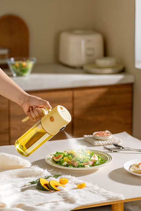 Bình Xịt Dầu Ăn Phun Sương Thủy Tinh La Fonte (550 ml-014533-YEL)