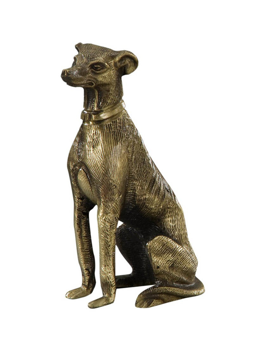 Tượng chú chó FIGURE GREYHOUND PLAIN bằng đồng Virtus - 2123
