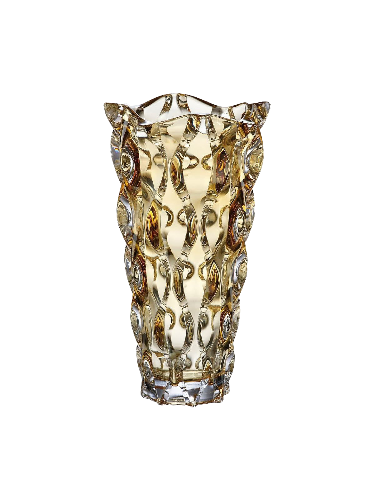 Bình hoa pha lê Samba màu hổ phách Bohemia 305mm - 262161