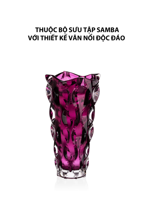 Bình hoa pha lê Samba màu tím Bohemia 305mm - 592527