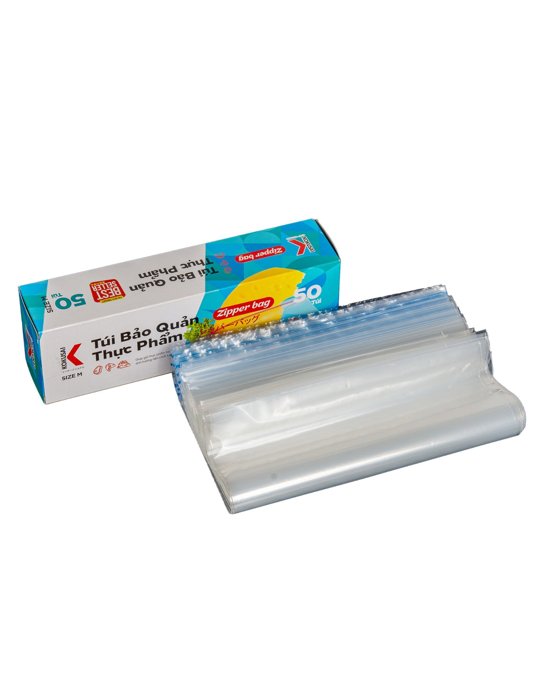 Túi Zipper KOKUSAI size M50 (20.5cmx21cm)