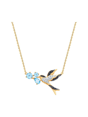 Chuỗi hạt vàng 585, có đính đá hoàng ngọc cz - 770152