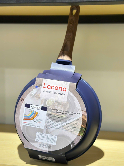 Chảo Nhôm Ceramic Coating Chống Dính Lacena 24 cm-010788