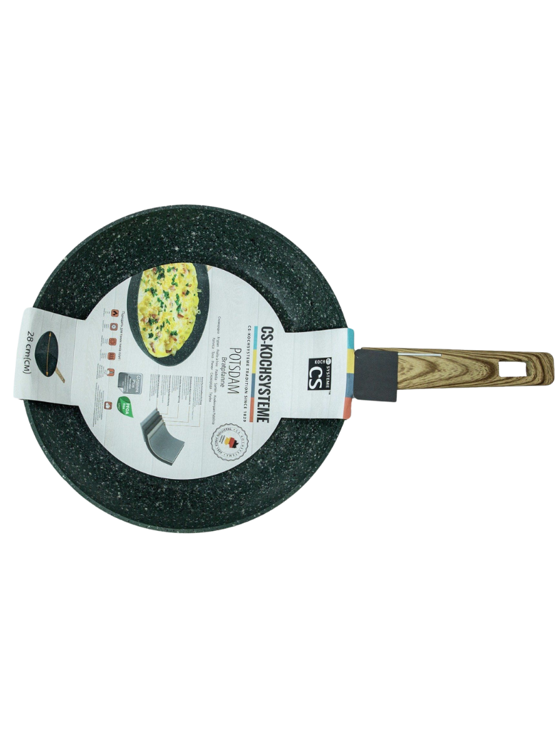 Chảo nhôm CS 28x5.1cm phủ chống dính đá hoa cương - 084196