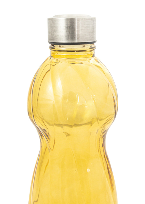 Bình thủy tinh borosilicate chịu nhiệt nắp kim loại La Fonte màu vàng 800ml - 011464-YEL