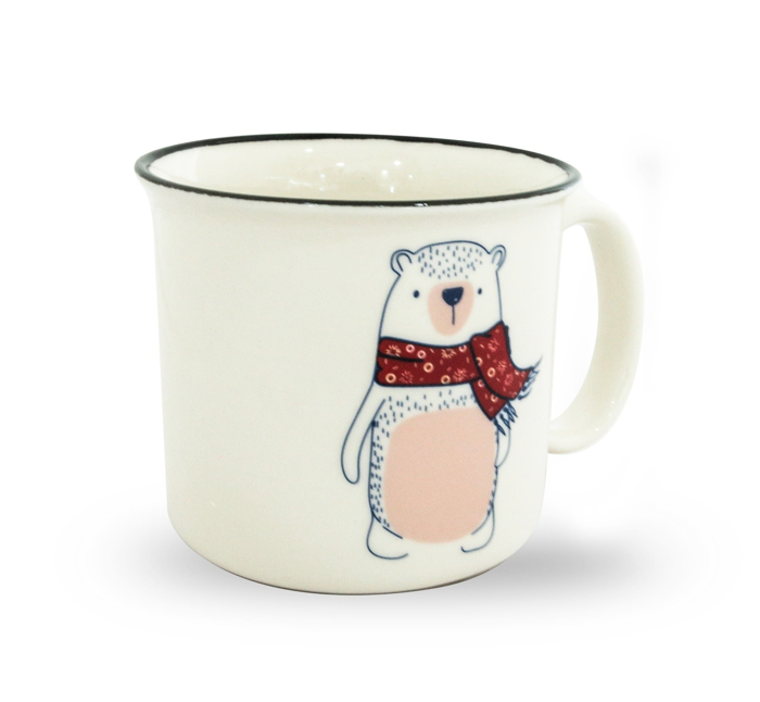 Cốc sứ La Fonte tráng men bên trong - 006422