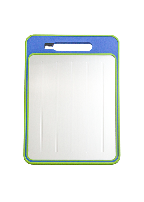 Thớt rã đông 2 mặt hợp kim nhôm và nhựa kèm mài dao màu xanh La Fonte - 004121-BLU