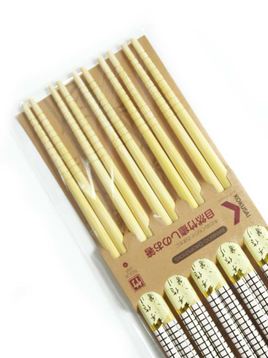 Đũa tre Nhật Bản vỉ 5 đôi Kokusai 22.5cm NDCK-05F