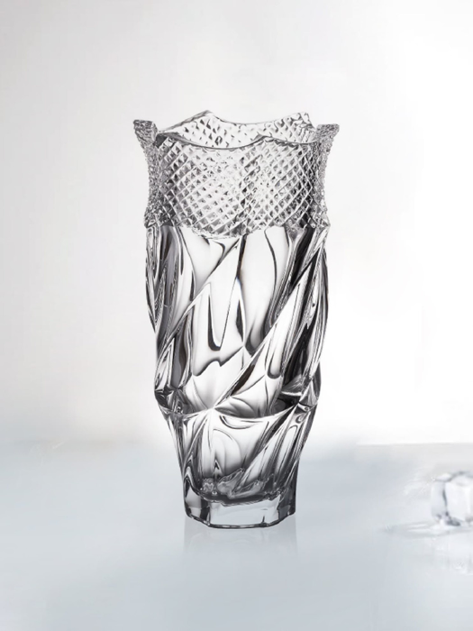 Bình hoa pha lê Flamenco Pyramid Bohemia 300mm