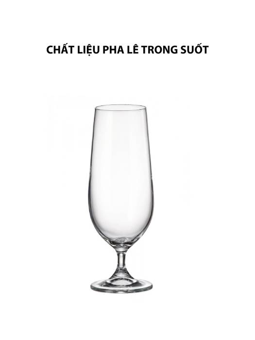 Bộ 6 ly bia pha lê Columba Bohemia 470ml