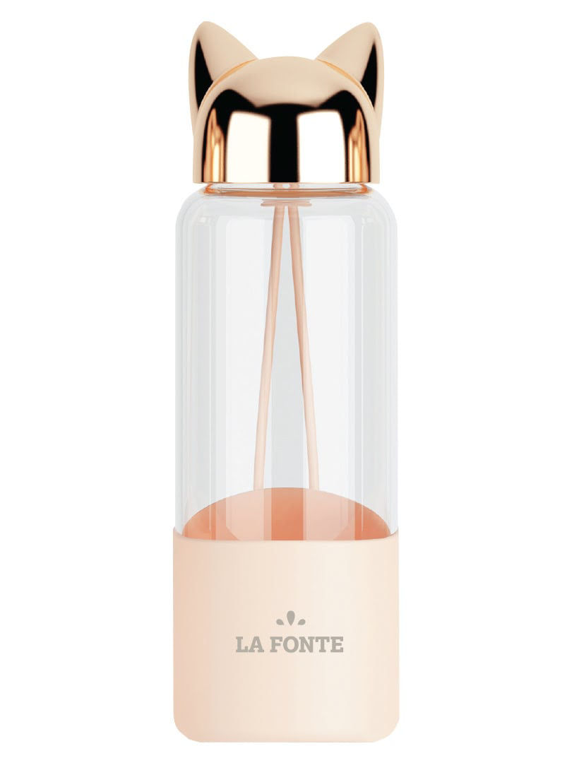 Bình thủy tinh La Fonte 350ML màu hồng - 007429-PIN