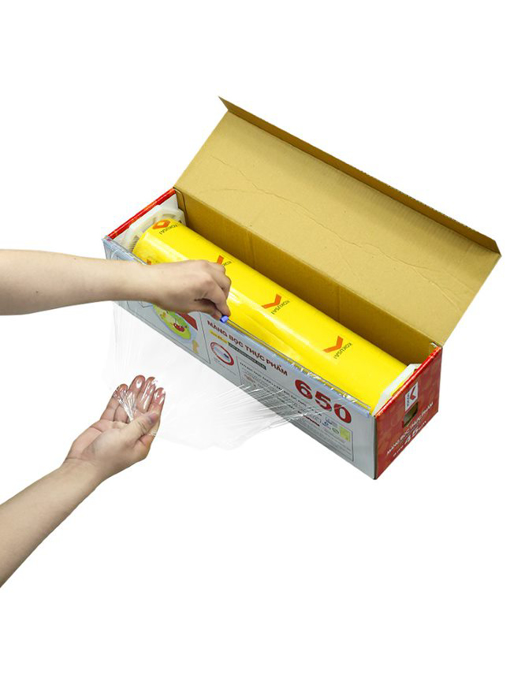 Màng bọc TP Laspalm 45cmx500m- dao nhựa (đỏ).