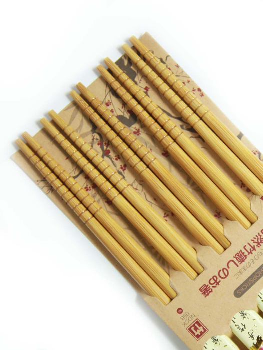 Đũa Tre Nhật Bản Vỉ 5 Đôi Kokusai NDCK-05B