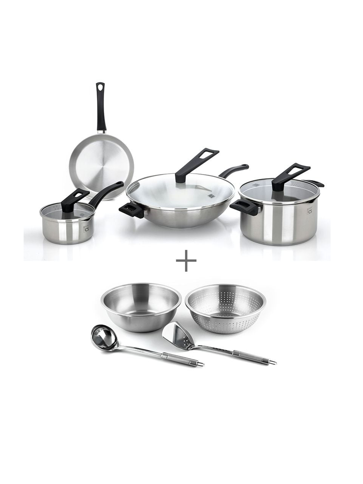 Bộ nồi nấu ăn CS Jumbo kèm quà tặng - 073640