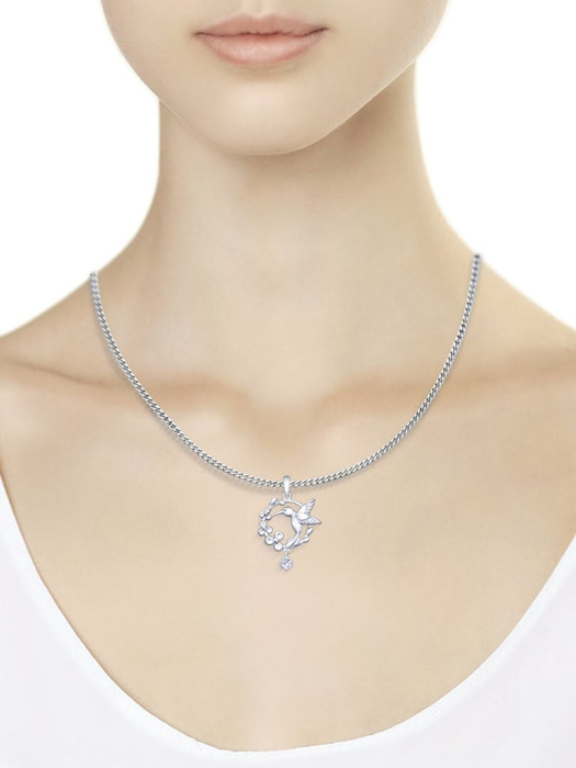 Mặt dây chuyền bạch kim 925, có đính đá cz - 94032060