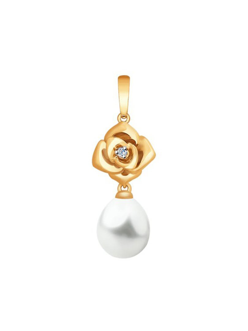 Mặt dây chuyền vàng 585, có đính kim cương kp-57 - 8030019No1810