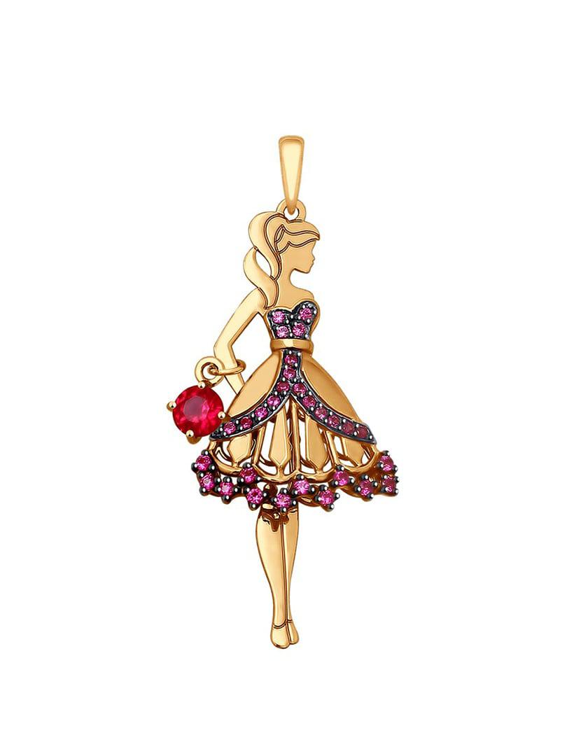 Mặt dây chuyền vàng 585, mã 035314, có đính đá cz