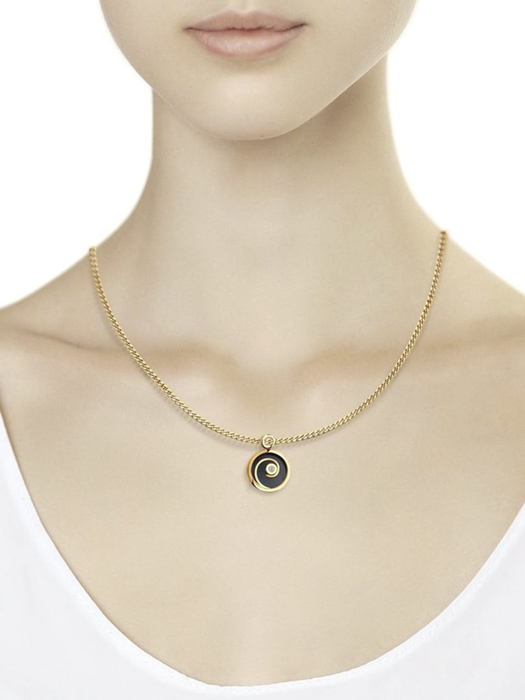 Măt dây chuyên vàng 585, mã 1030448 No 1851. có đính đá aventurine glass, sapphire glass, kim cương kp-57