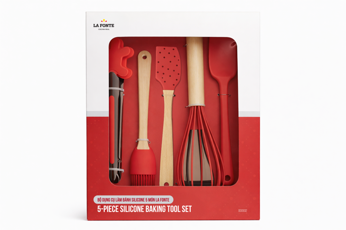 Bộ Dụng Cụ Làm Bánh Silicone 5 Món La Fonte - 000932