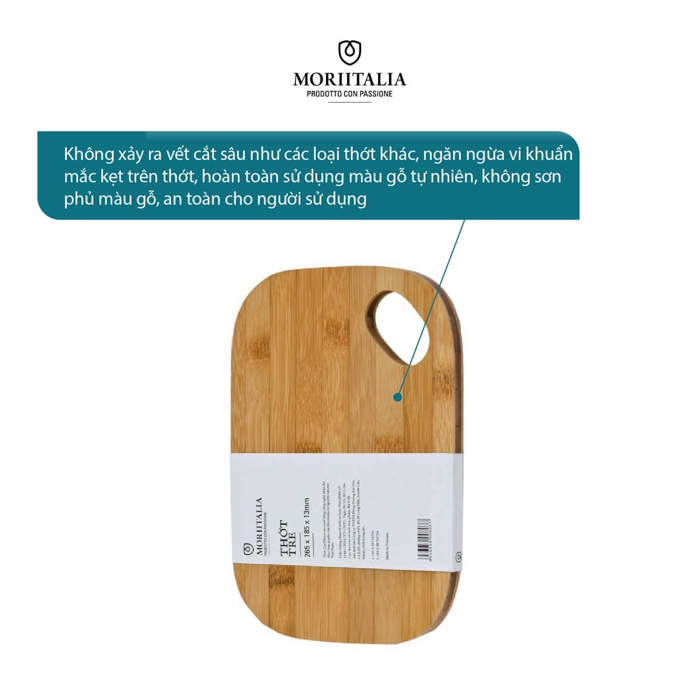 Thớt tre Moriitalia kháng khuẩn bền đẹp chịu nhiệt tốt THOT00008037