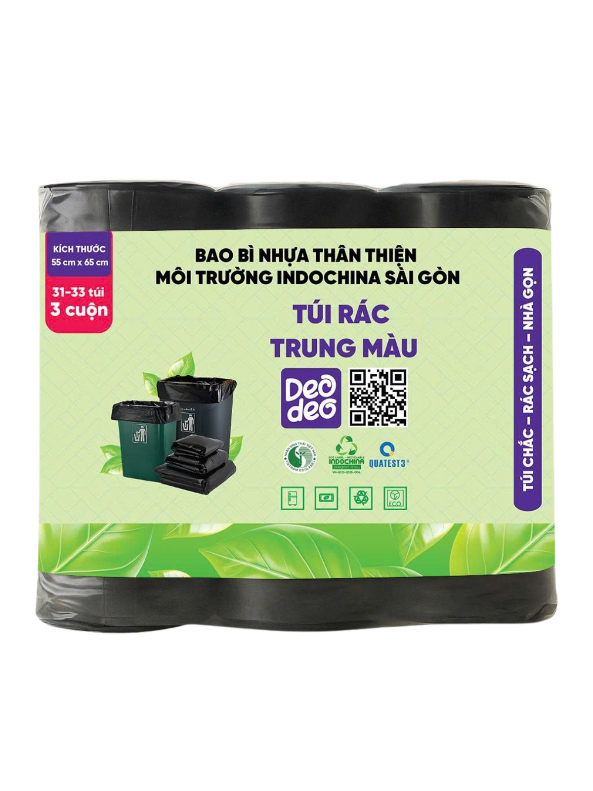 Túi Rác Trung Màu Đen 55cmx65cm DEODEO-015967