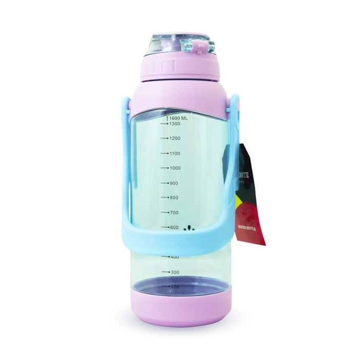 Bình Nước Thể Thao Có Tay Xách La Fonte Màu Hồng 1600ml - 011600 - Chính hãng Moriitalia, chịu nhiệt cao, nắp một chạm