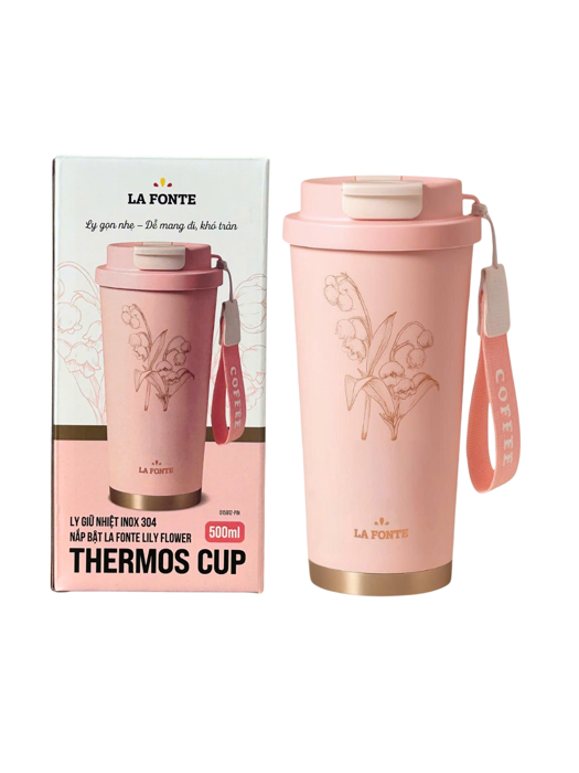 Ly Giữ Nhiệt Inox Nắp Bật La Fonte 500ml-015912-PIN